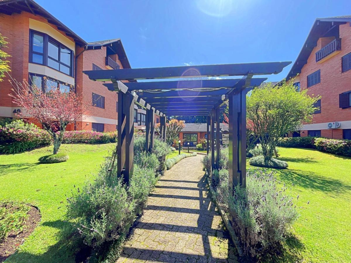 Aconchegante Apto 3 Dorm. Com Piscina Aquecida Gramado Exterior foto