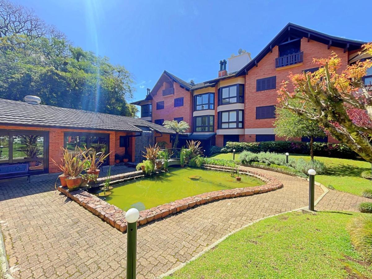 Aconchegante Apto 3 Dorm. Com Piscina Aquecida Gramado Exterior foto